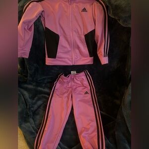 Adidas Purple and Black Apparel